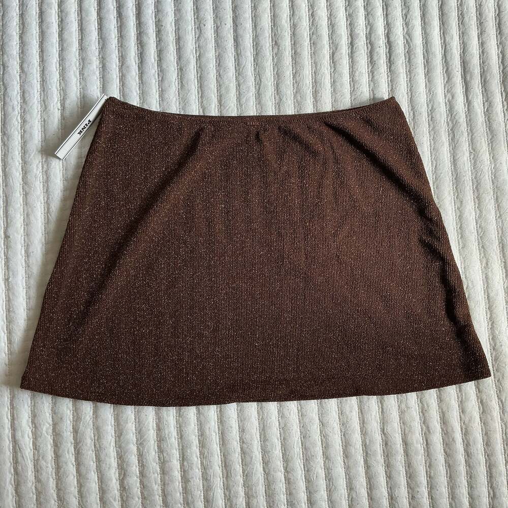 Victoria's Secret PINK Brown Glitter Mini Skirt, NWT, Size M